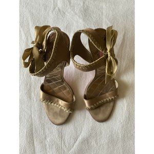 Betsey Johnson Gold Heels